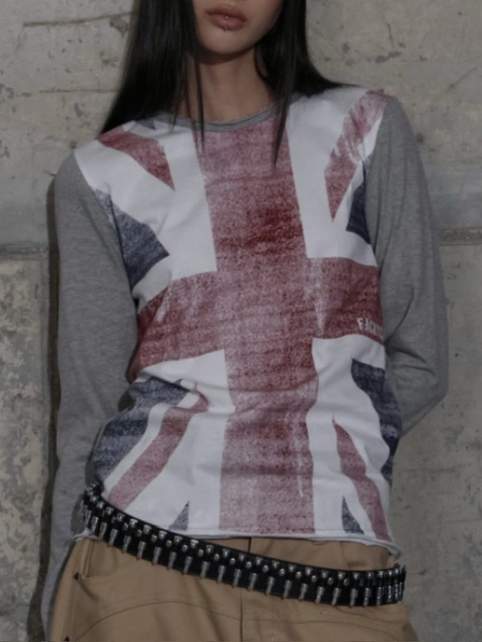 【FANCY CLUB】UNION JACK LONG SLEEVE / 【ファンシークラブ】ユニオンジャック長袖Ｔシャツ
