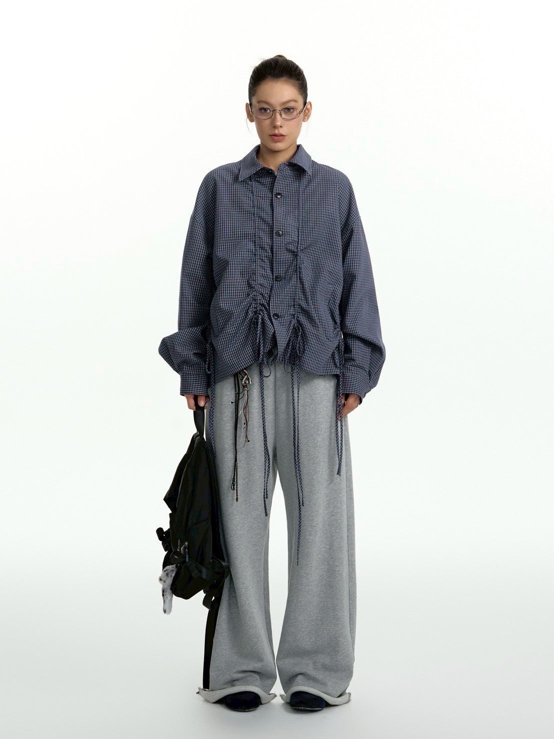 【TGNS】Drawstring Sweatpants With Raw Edges / 【ツーガンズ】ベルトストリングスウェットパンツ