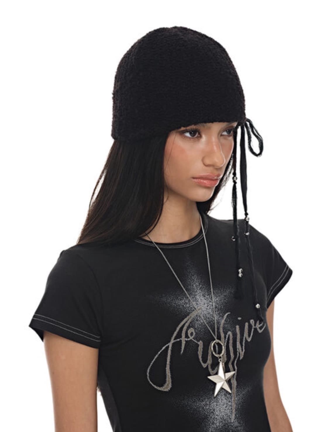 【BLACK PURPLE】Native silk Tie / 【ブラックパープル】ネイティブシルクリボン