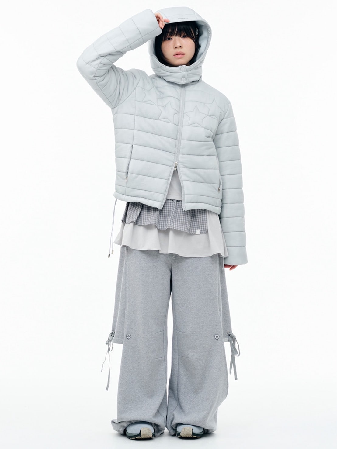 【TUOMIO】DOUBLE LAYERED SWEATPANTS / 【トゥオミオ】ダブルレイヤードスウェットパンツ