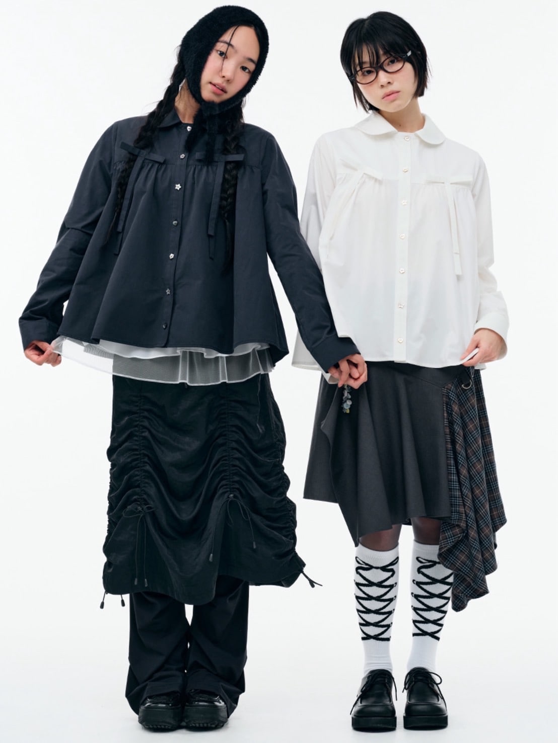 【TUOMIO】LAYERED ASYMMETRIC SKIRT / 【トゥオミオ】レイヤードアシンメトリースカート