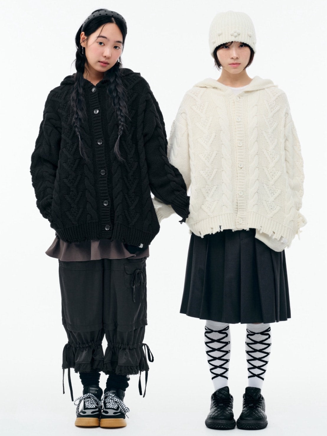 【TUOMIO】CHECK MIXED JERSEY DRESS / 【トゥオミオ】チェックミックスジャージワンピース