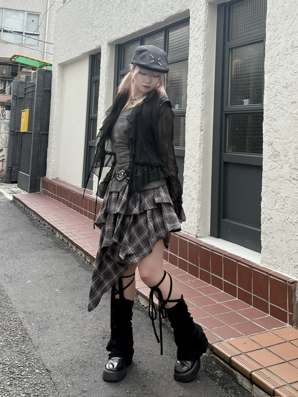 【Never mind the XU】layered one-piece / 【ネバーマインドザエックスユー】レイヤードワンピース