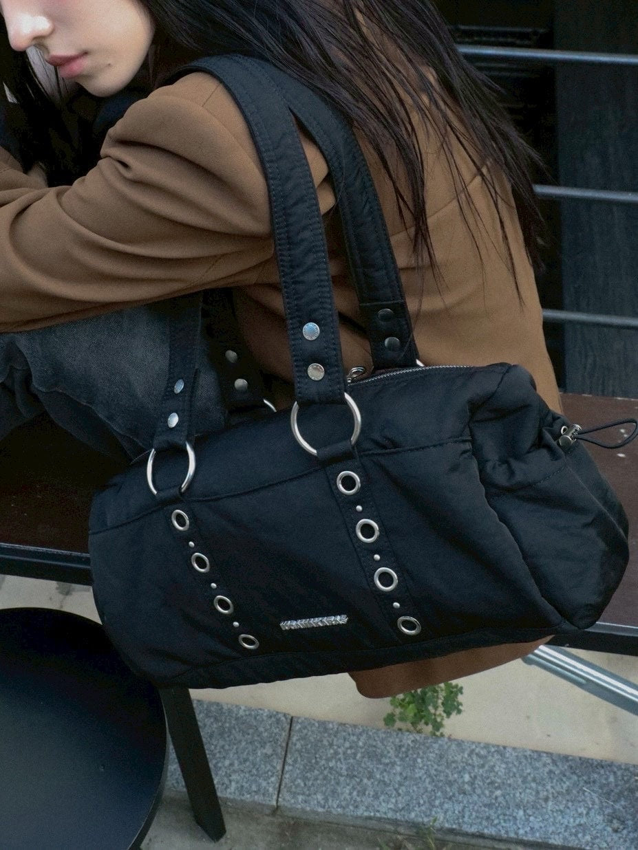 【IUGAMAKARAS】Nylon Eyelet Duffle Bag