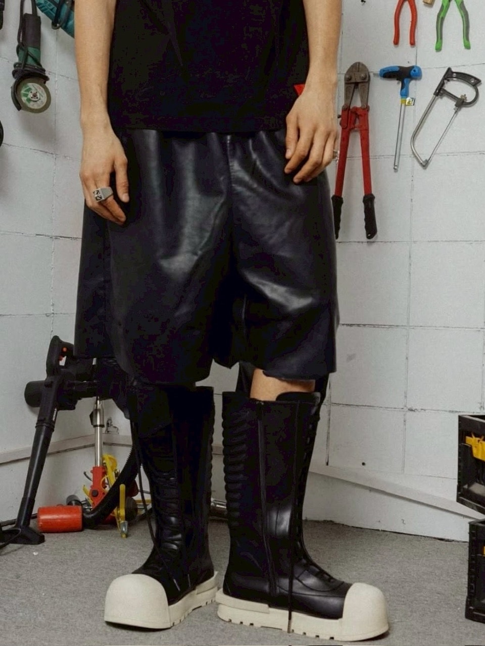 【F.V.V.O】R/F 1.0 IRONCLAD BEETLEPU BOOTS - HIGH TOP / 【フリーワールドオーダー(エフヴィーヴィーオー)】スニーカーライクロングブーツ