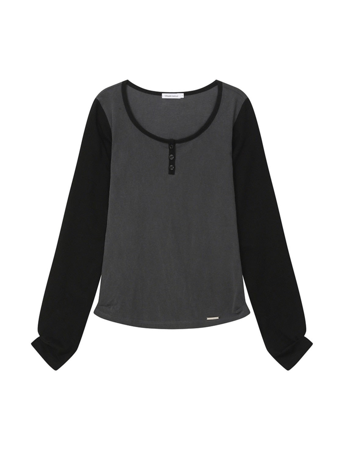 【Miseki seoul】Henley neck long sleeves