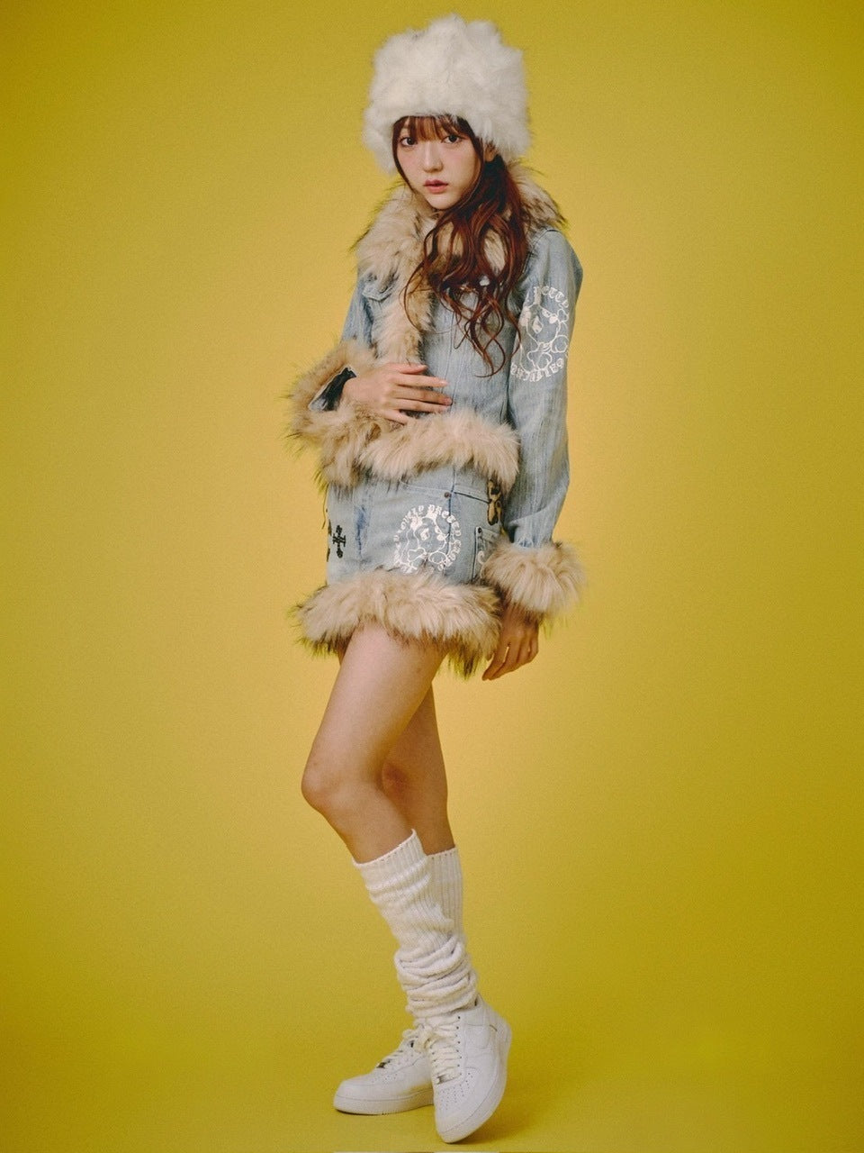 【GALFY】ぎゃるちゃんファーデニムミニ