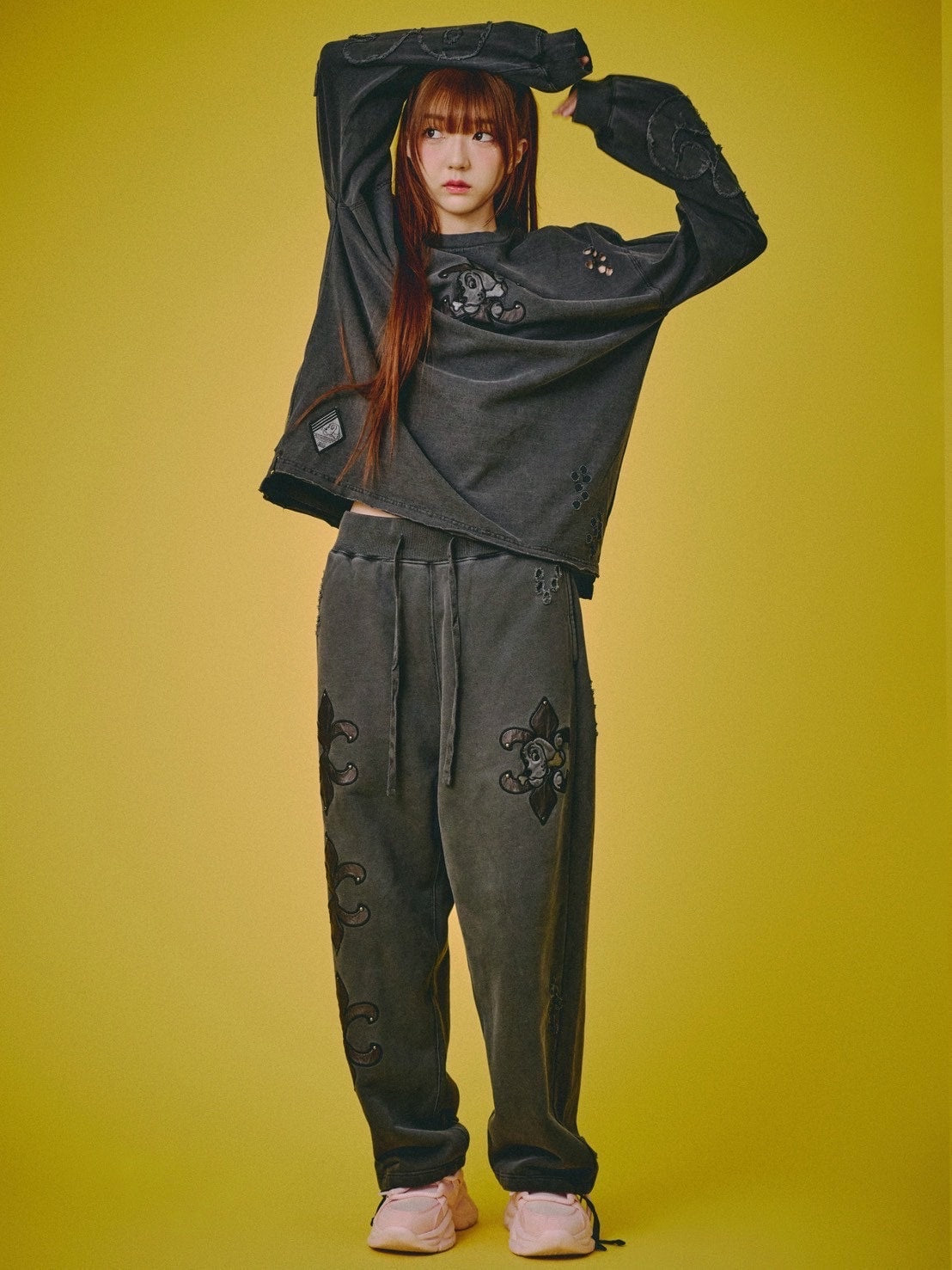 【GALFY】ぼろぼろロゴ百合の紋ロンTee