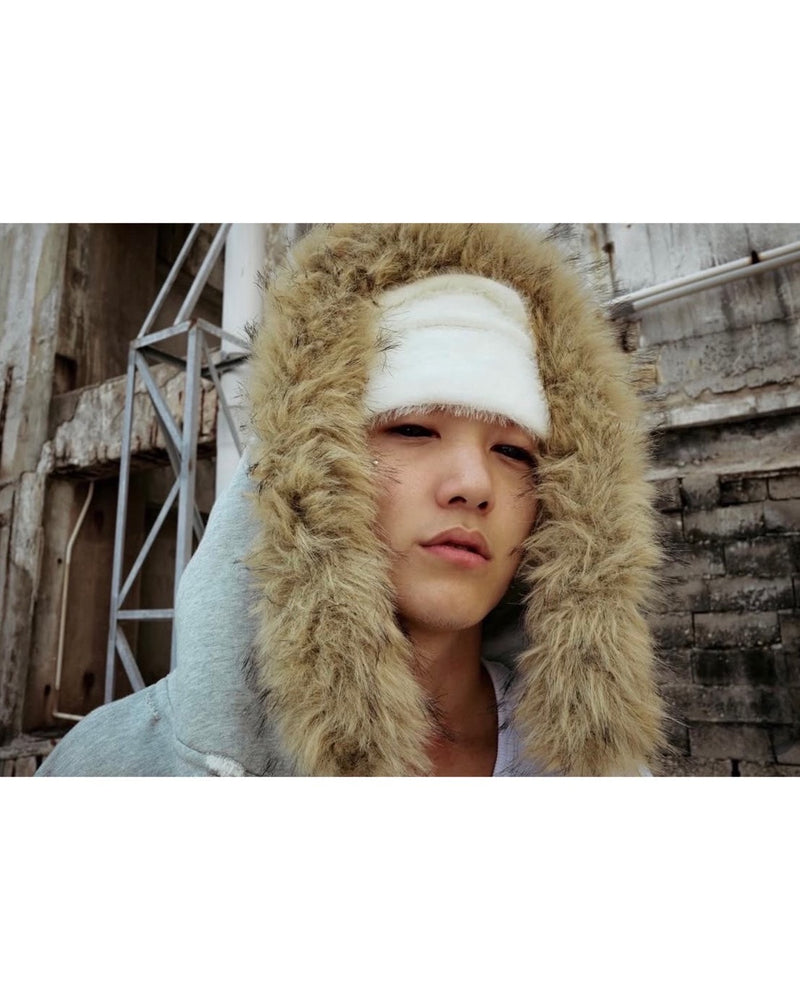 【Thought We Friends】Nyra Zip-Up Jacket with Detachable Fur Hood