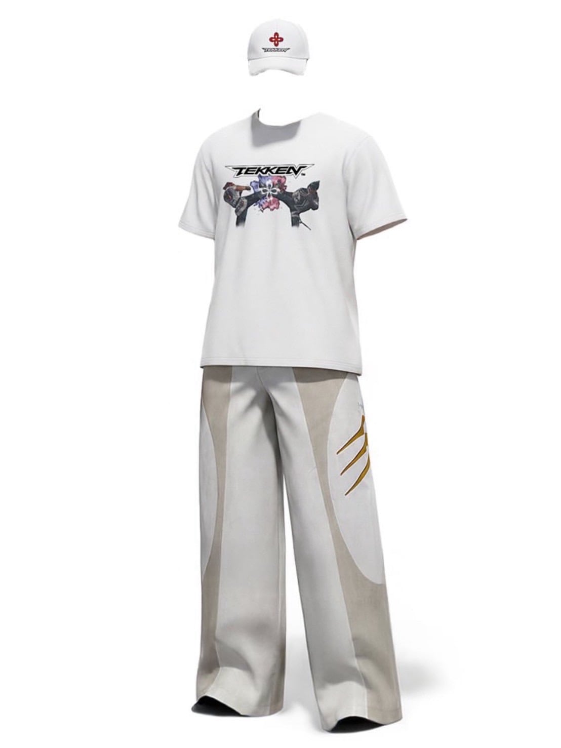 【SURGERY×TEKKEN】METAL LOGO EMBROIDERED PANTS