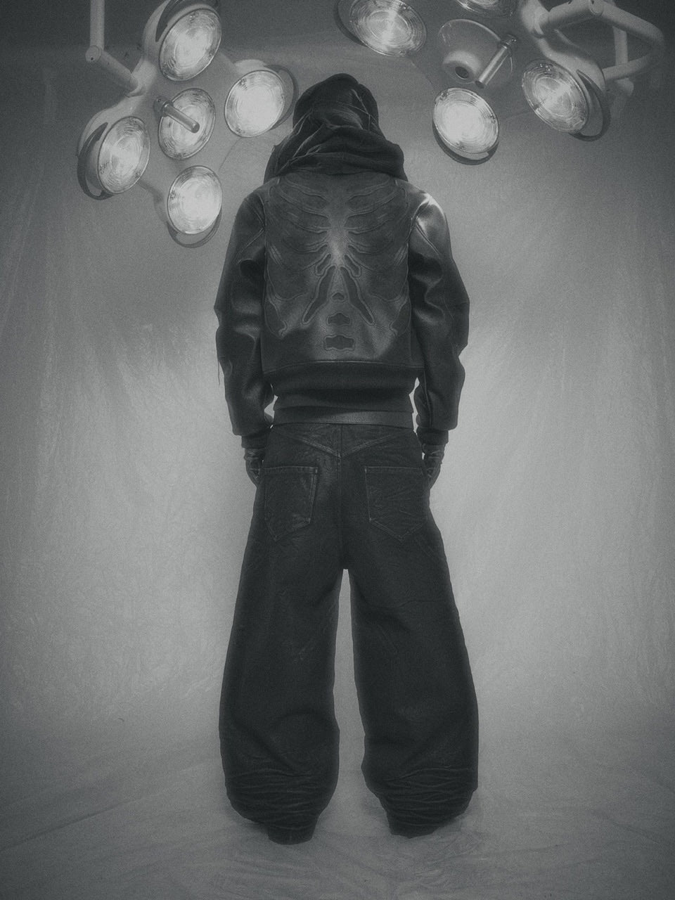 【SURGERY】surgery bone cutting varsity jacket / 【サージェリー】サージェリーボーンカッティングバーシティジャケット