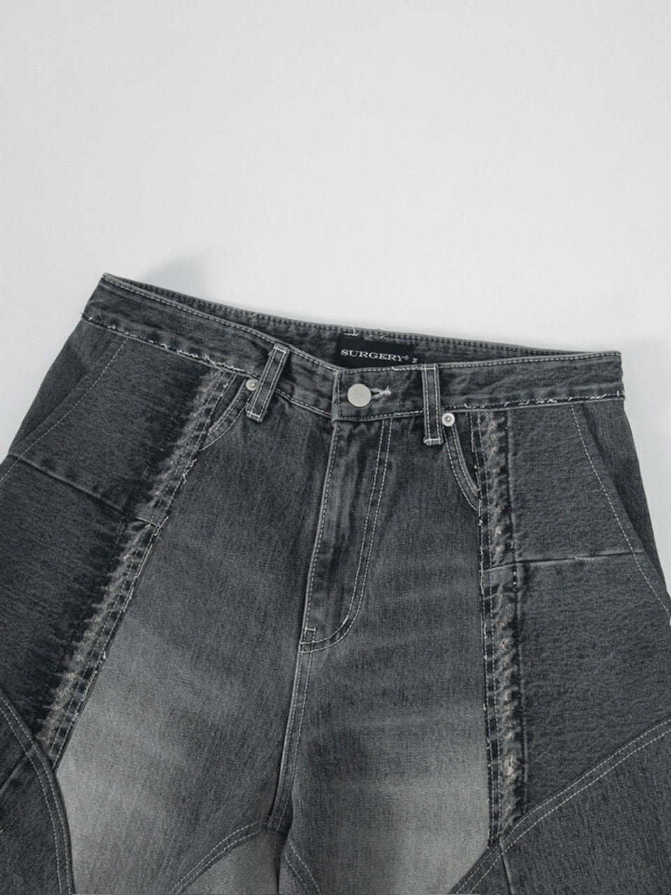 【SURGERY】surgery rebuild denim wide pants / 【サージェリー】サージェリー リビルド デニム ワイド パンツ