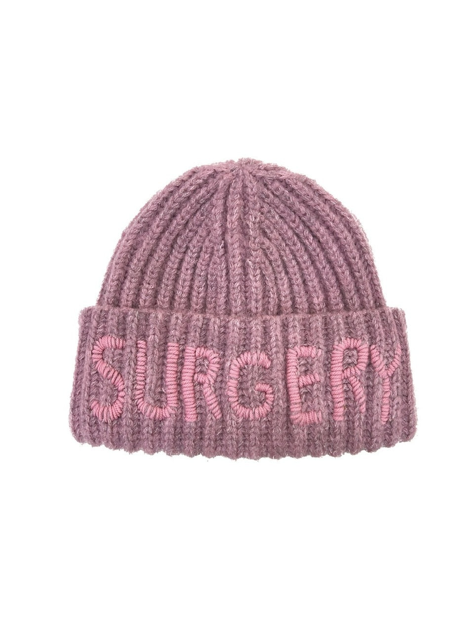 【SURGERY】surgery hand stitch embroidery logo beanie / 【サージェリー】サージェリー ハンド ステッチ エンブロイダリー ロゴ ビーニー