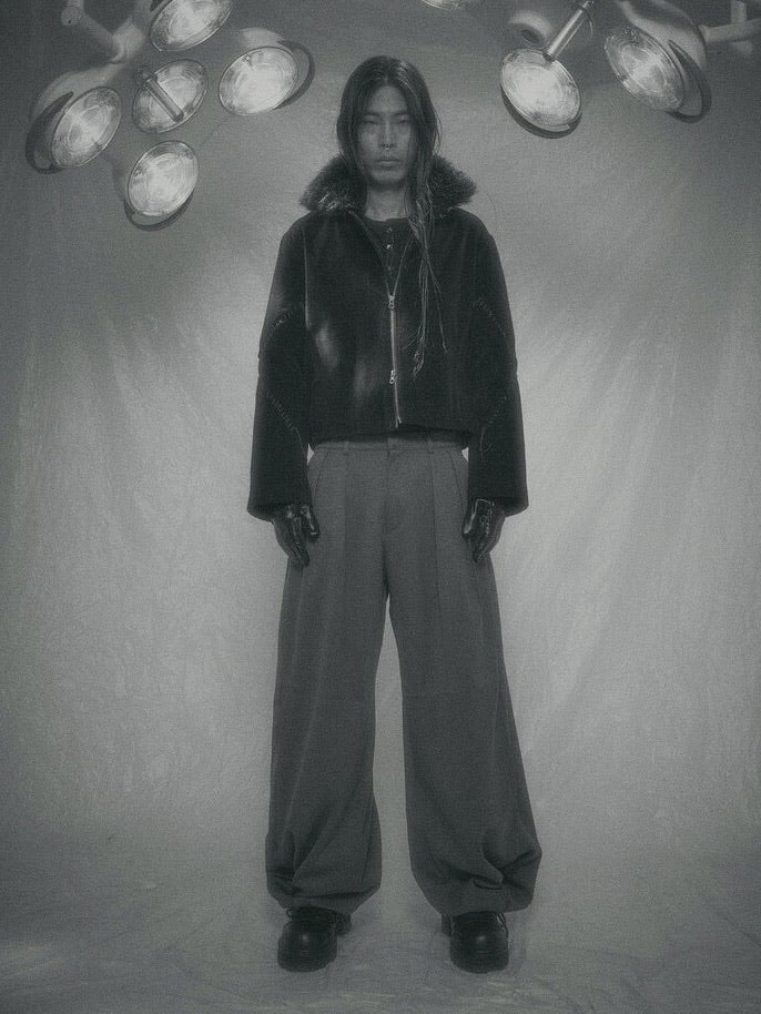 【SURGERY】Surgery sutured fur trimming jacket