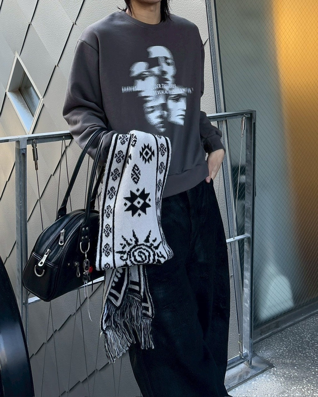 受注制【nmtc +】face sweat shirts / 【エヌエムティーシープラス】フェイススウェットシャツ (2color)