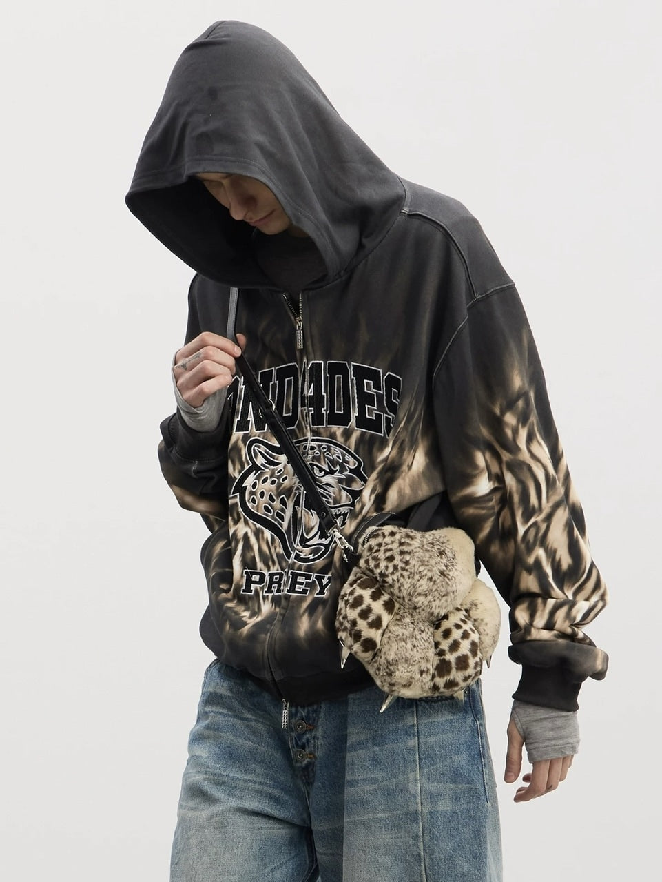 【DND4DES】Bear Paw Bread /【ディーエヌディーフォーデス】アニマルファーショルダーバッグ