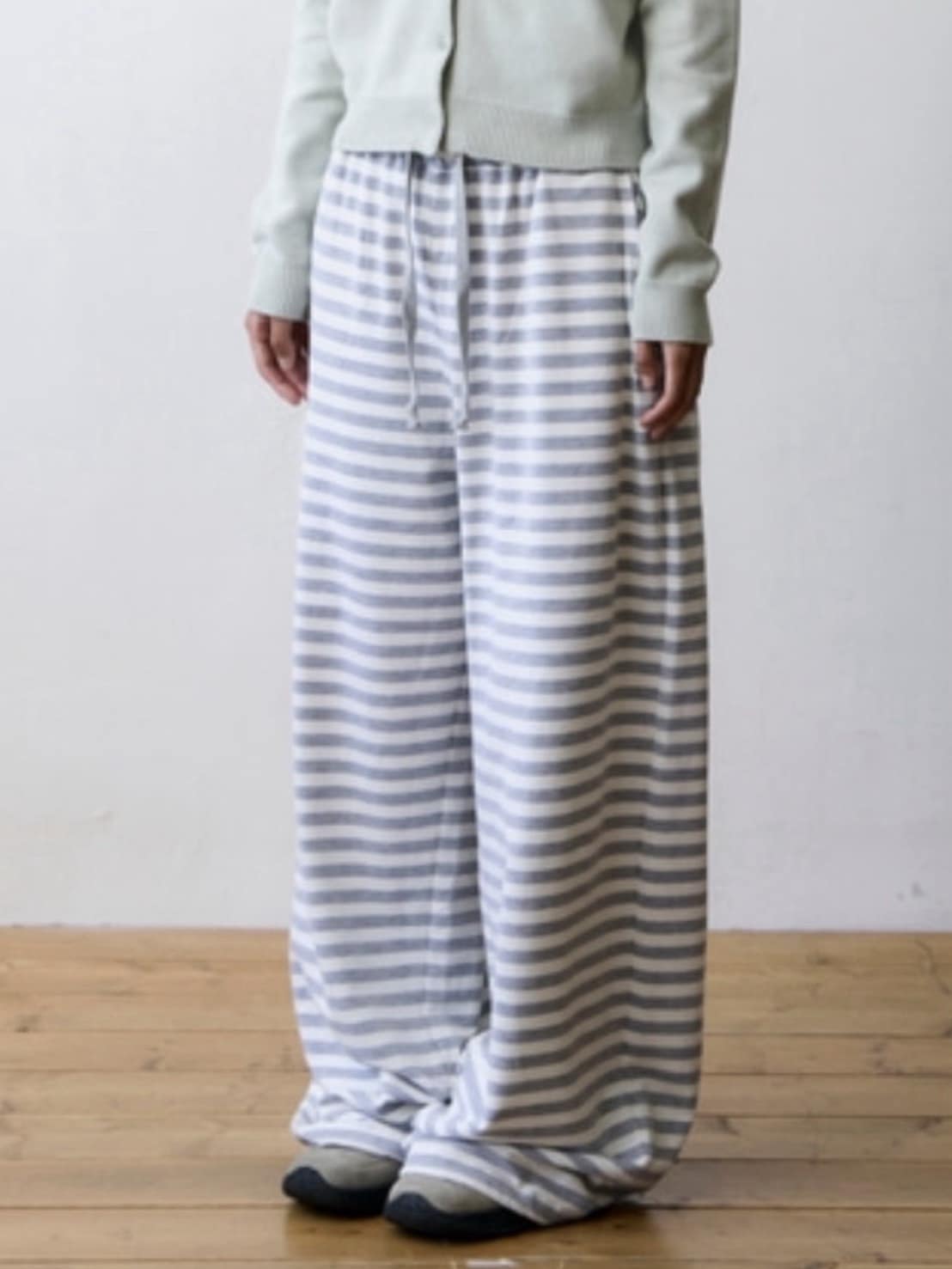 【THECOLDESTMOMENT】TCM stripe sweat pants