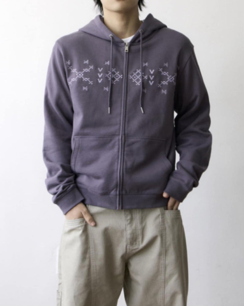 【THECOLDESTMOMENT】TCM nordic hooded zip-up