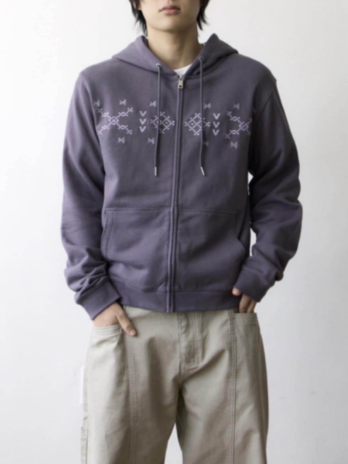 【THECOLDESTMOMENT】TCM nordic hooded zip-up