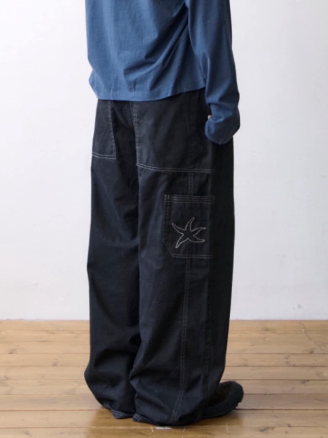 【THECOLDESTMOMENT】TCM stitch cargo pants