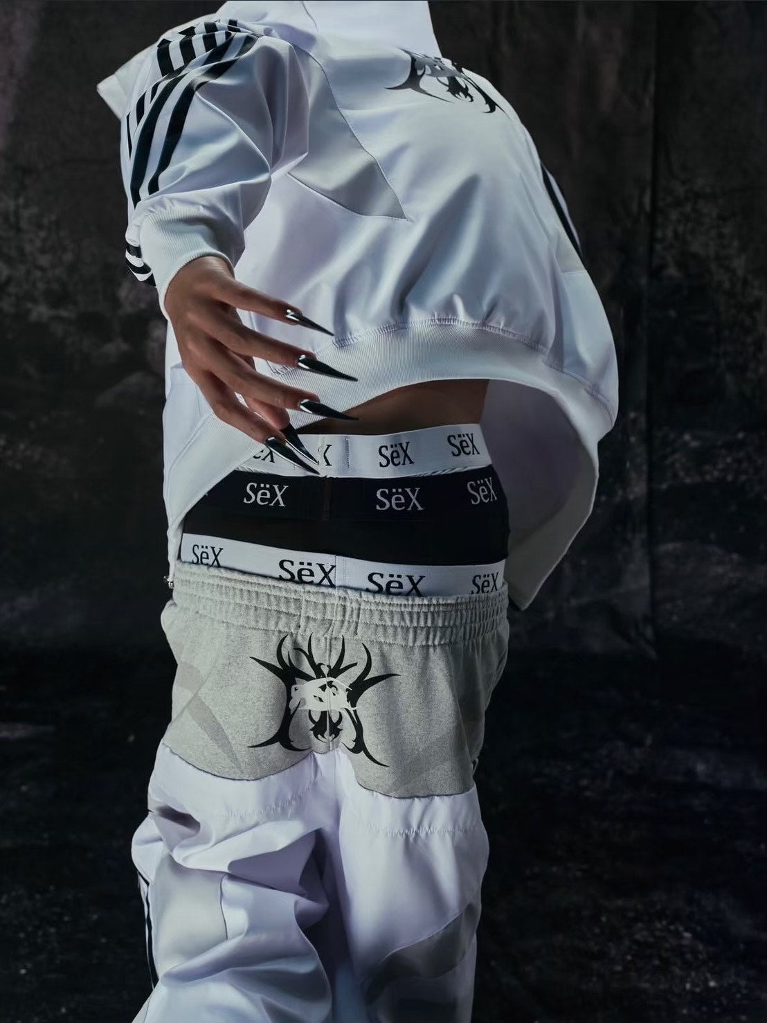 【Cozy world Wide】"BBY TECHBOI" 3 LAYER NYLON TRACKSUIT JACKET / 【コージーワールドワイド】ラインナイロントラックジャケット