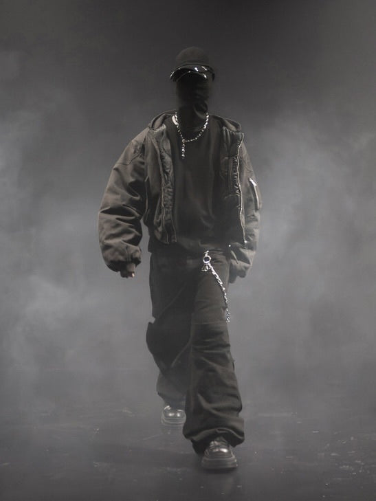 【roaringrad】WASHED HOOD BOMBER