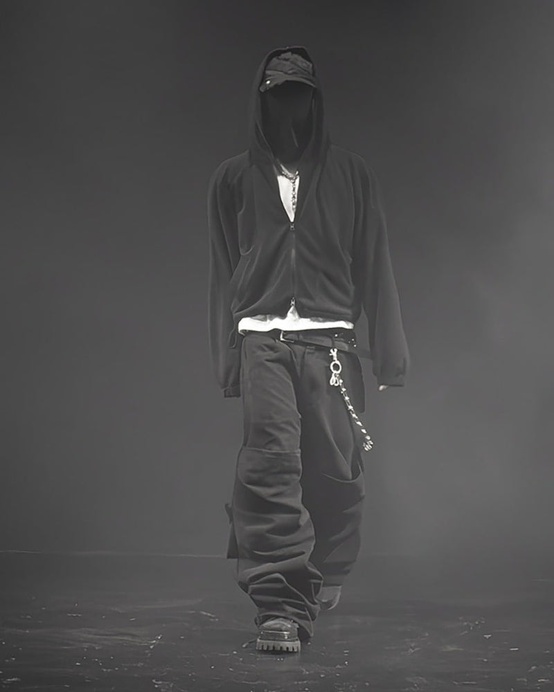 【roaringrad】BALACLAVA FLEECE HOOD JACKET