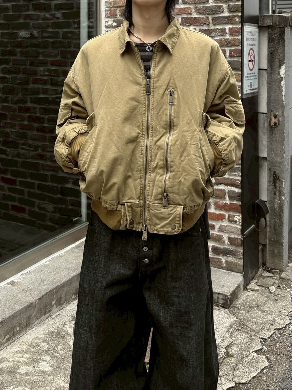 即日発送【youll】vintage wash MA-1 チャコール youll】vintage wash MA-1 (2color) – PRESSING WEB SHOP