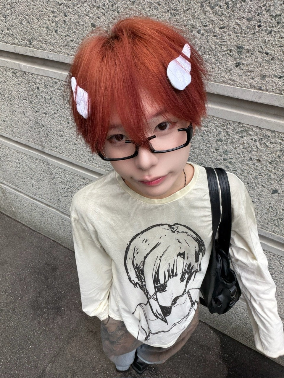 国際配送【LUV CODE】anime print long sleeve tee (2color)