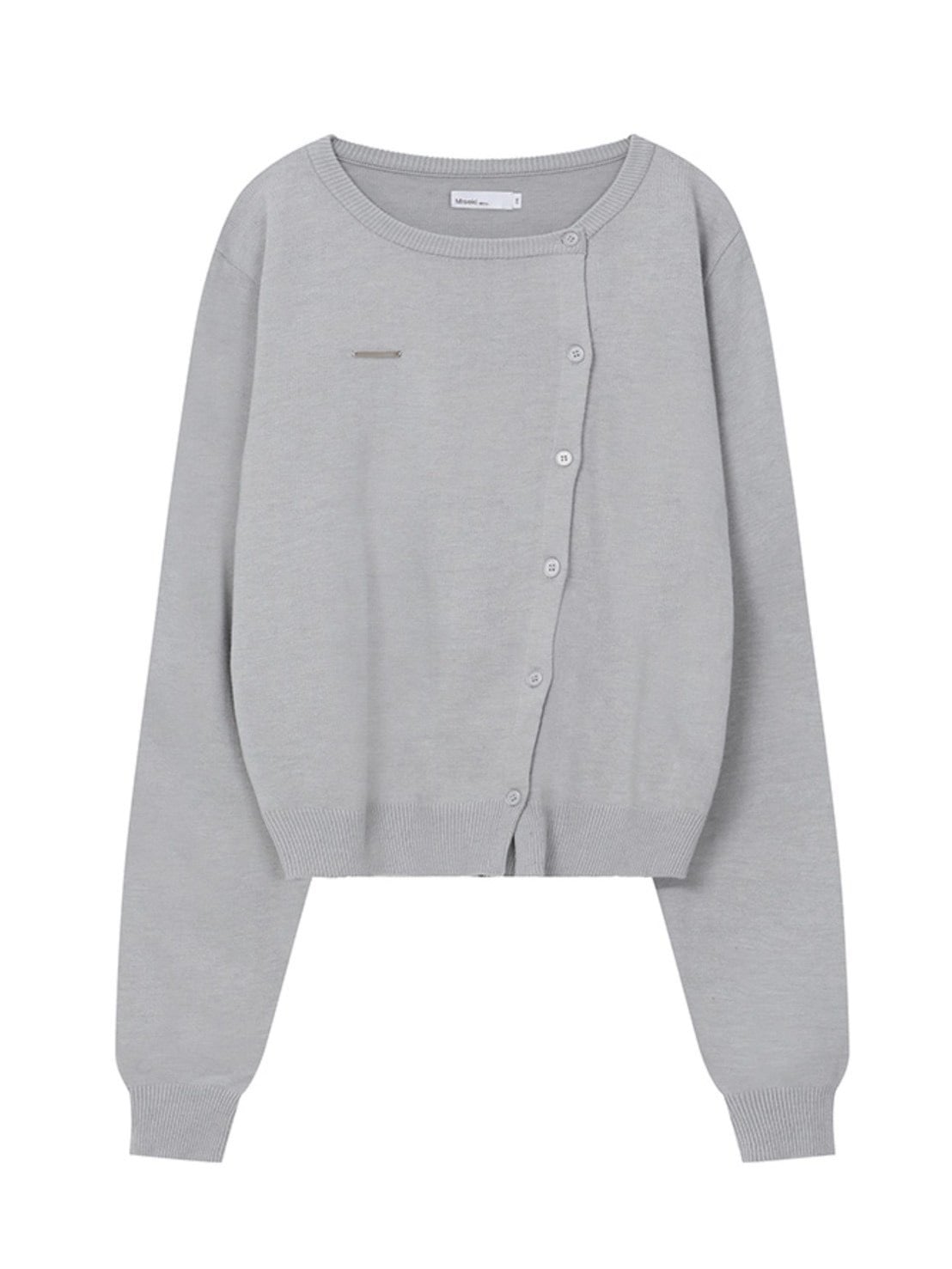 【Miseki seoul】Unbalanced knit cardigan
