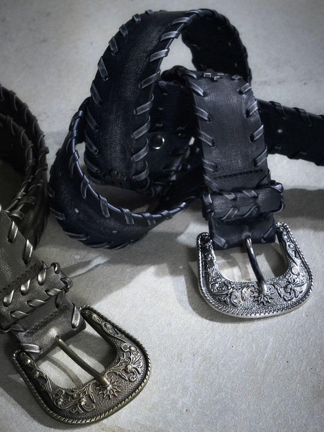 【Cest Nous】Vintage Lace-up Belt / 【セヌー】ビンテージレースアップベルト