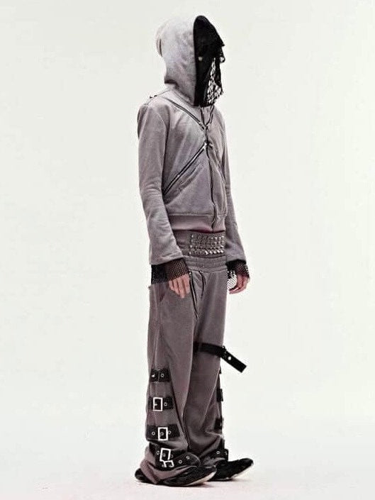 【Cozy world Wide】EPL GRAY ZIP UP HOODIE