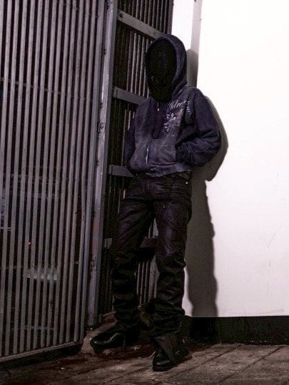 【SUNDAY OFF CLUB】ADRENALINE THRASHED ZIP HOODIE