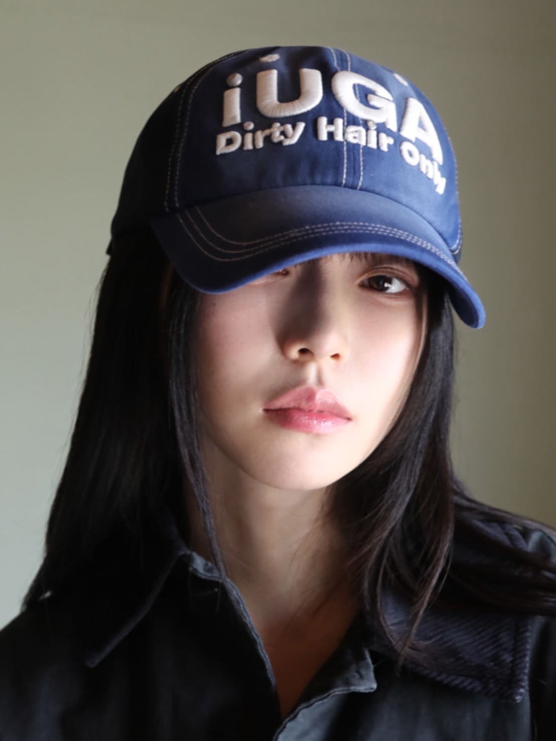 【IUGAMAKARAS】Washed Embroidery Ball Cap