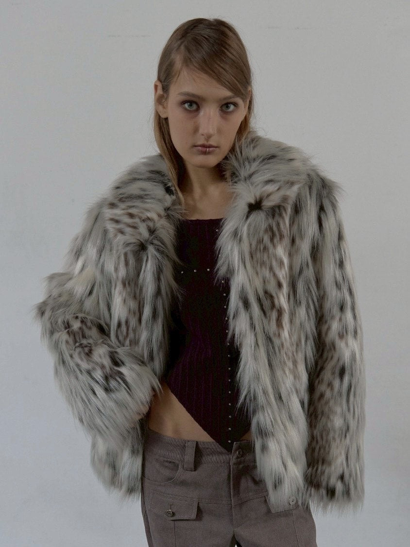 【SETUP‐EXE】FAUX FUR JACKET MIX / 【セットアップエグゼ】ハイネックファージャケット