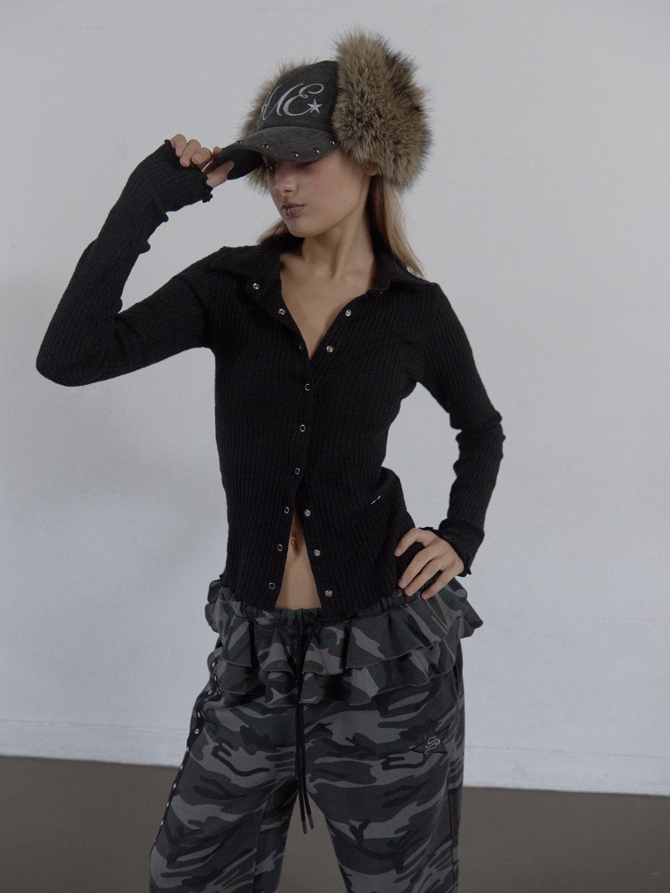 【SETUP‐EXE】CORDUROY FUR EARFLAP CAP / 【セットアップエグゼ】コーデュロイファーイヤーラップキャップ