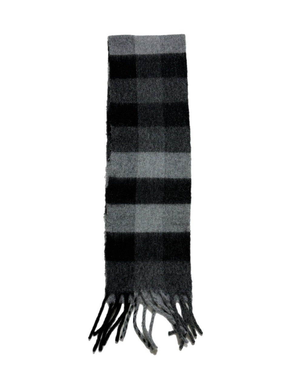 受注制【Chikashitsu +】wool check muffler / 【チカシツプラス】ウールチェックマフラー (2color)