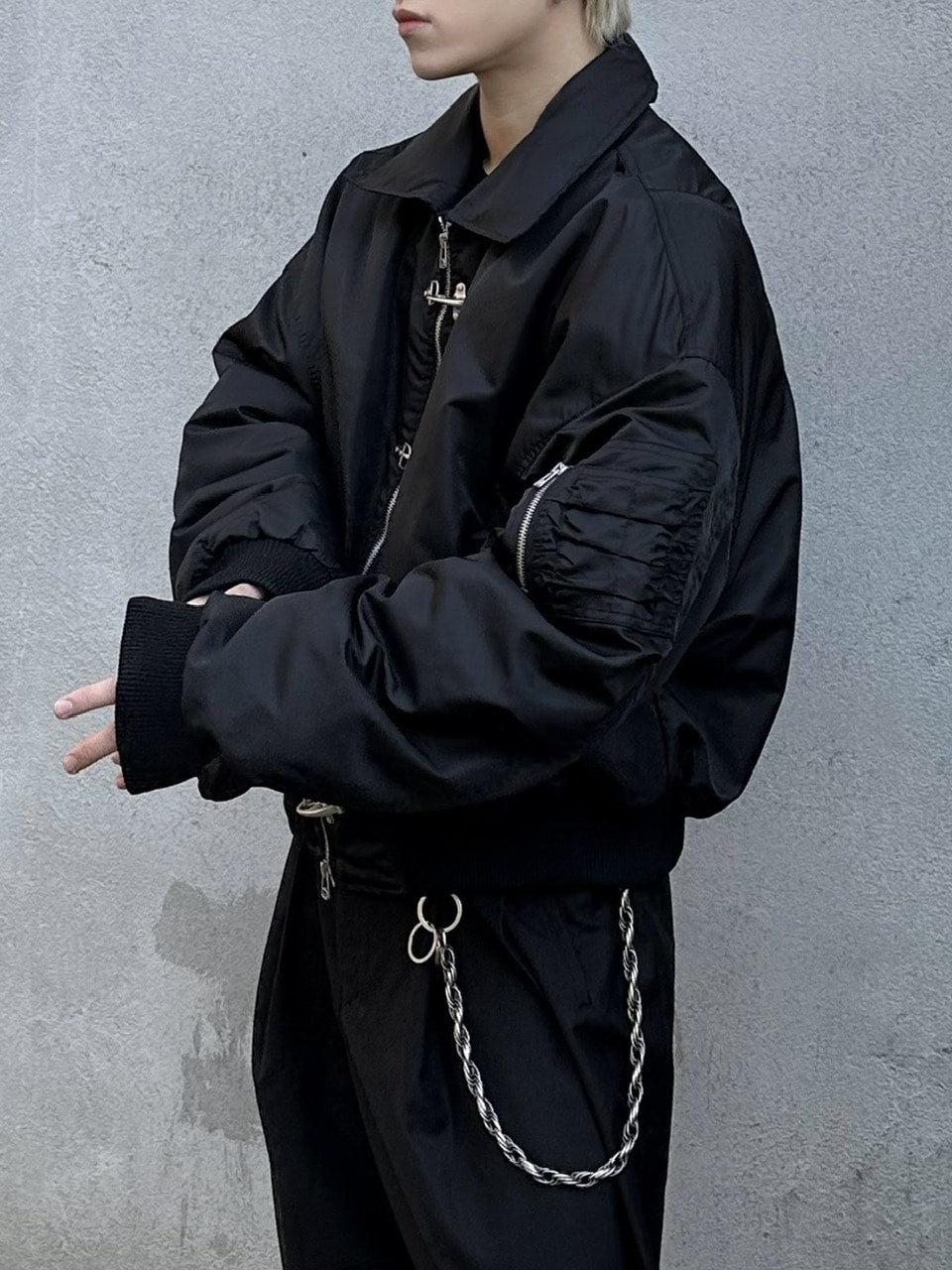 大阪店WEB限定受注制【Chikashitsu +】fireman MA-1 jacket / 【チカシツプラス】ファイアーマンMA-1ジャケット