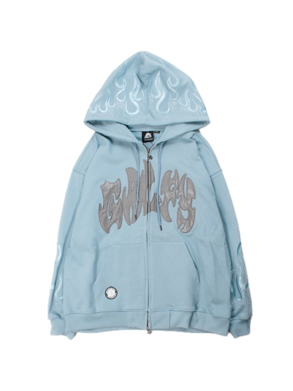 【GALFY】ファイヤーピカピカZIPパーカー / 【ガルフィー】ファイヤーピカピカZIPパーカー