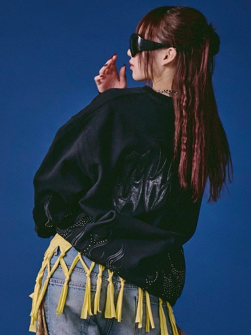 【GALFY】ファイヤーピカピカスウェット / 【ガルフィー】ファイヤーピカピカスウェット