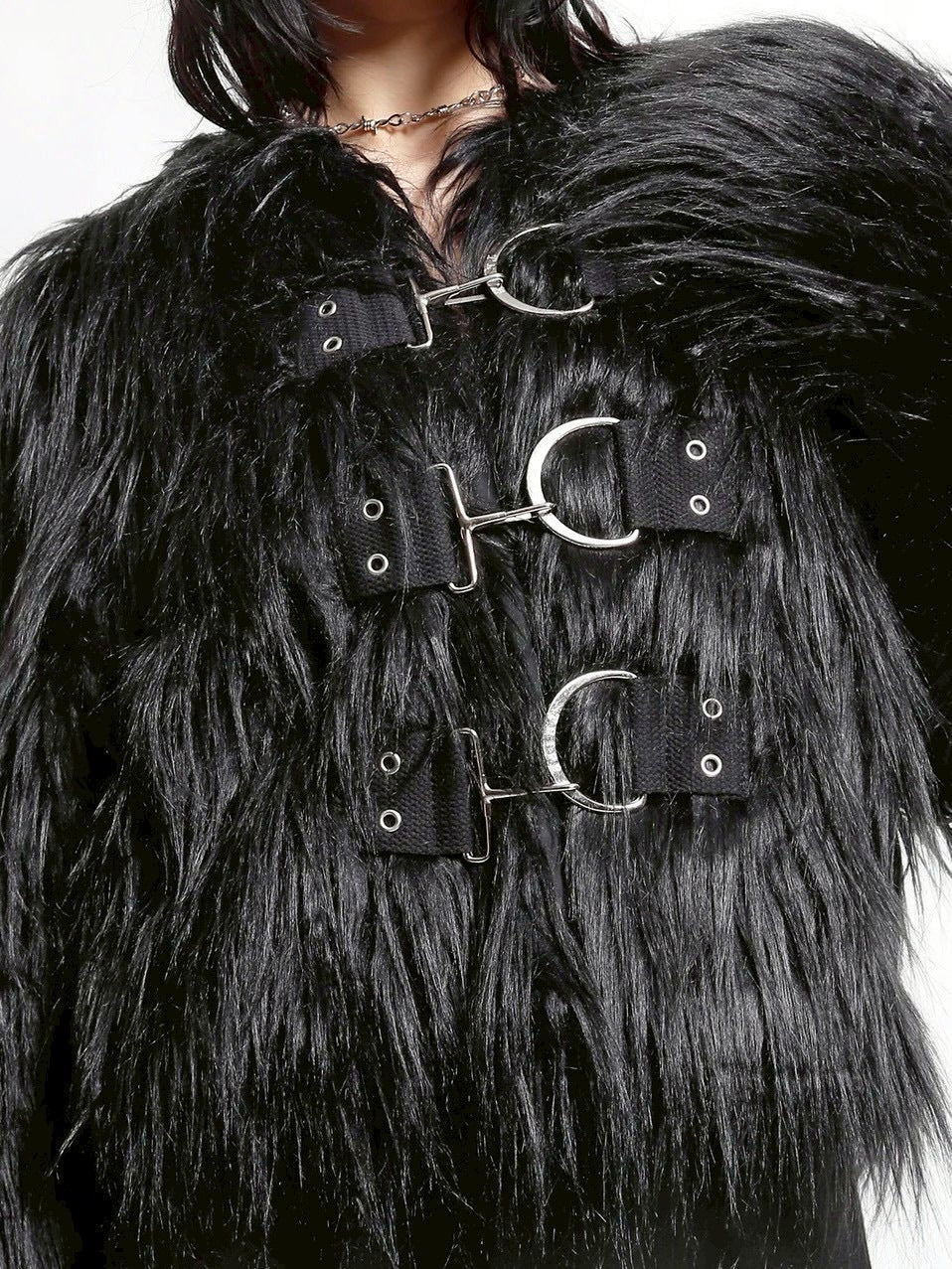 【TRIPP nyc】FURTASTIC FAUX FUR JACKET[CF3101] / 【トリップ ニューヨーク 】ベルトファージャケット