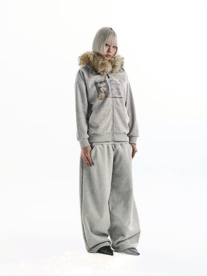 【KAIYA】id card hooded zip-up