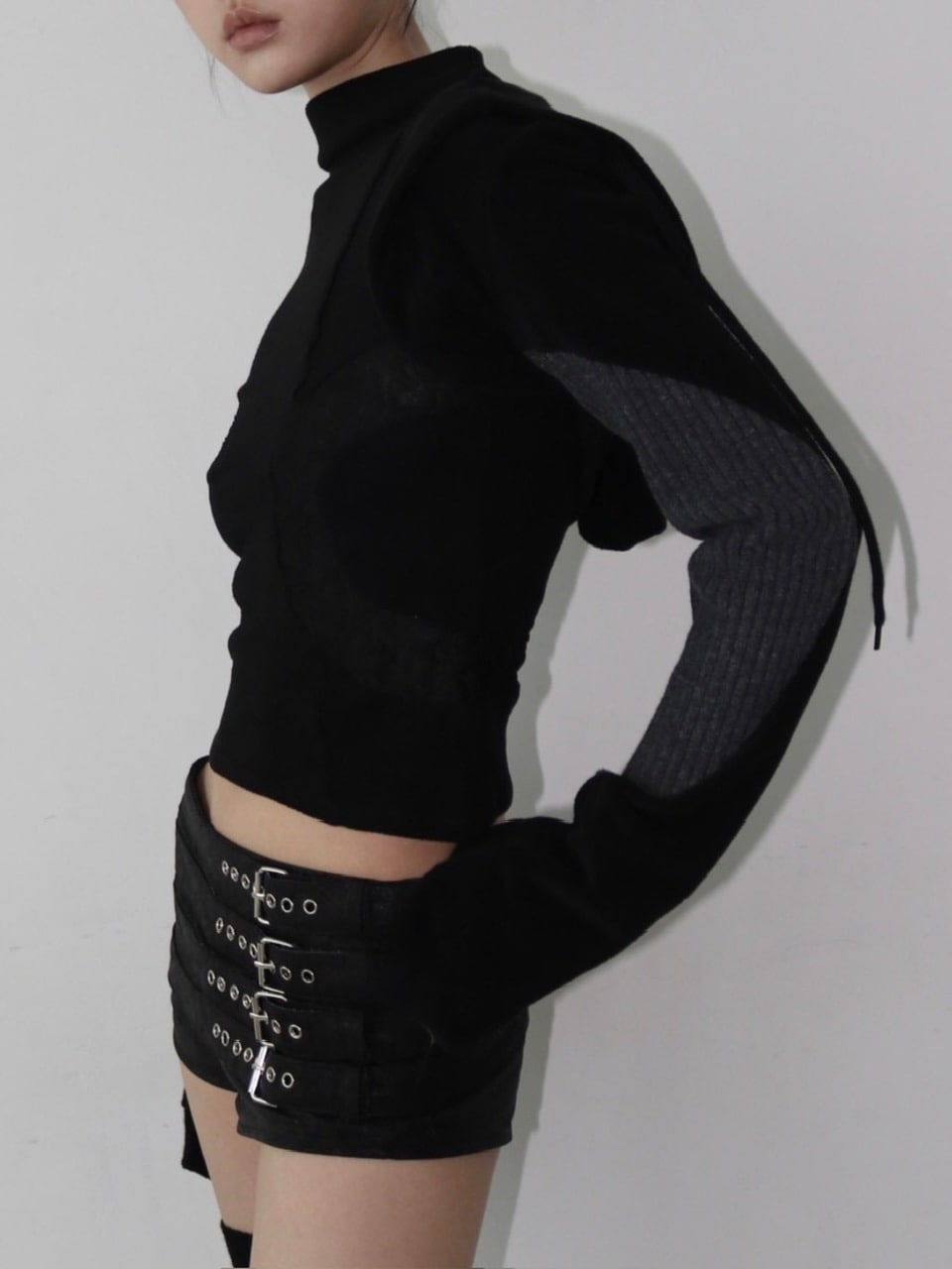 【bonnae】Belted micro shorts