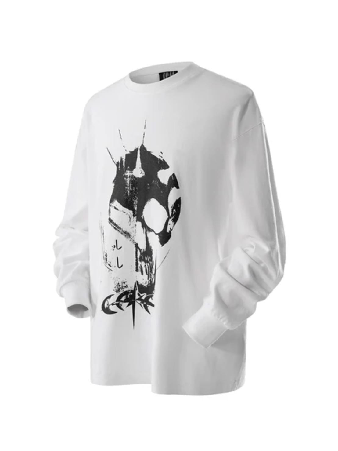 【The Boy Has No Patience】TBHNP LUMINOUS DAWN KNIGHT AND GHOST PRINTED LONG TEE / 【ザボーイハズノーペーシェンス】フロントプリント半袖Tシャツ