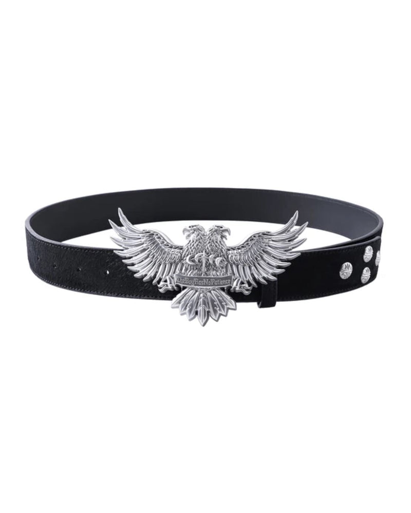 【The Boy Has No Patience】TBHNP LUMINOUS DAWN DOUBLE-HEADED EAGLE CRACKED BELT / 【ザボーイハズノーペーシェンス】ダブルヘッドイーグルベルト