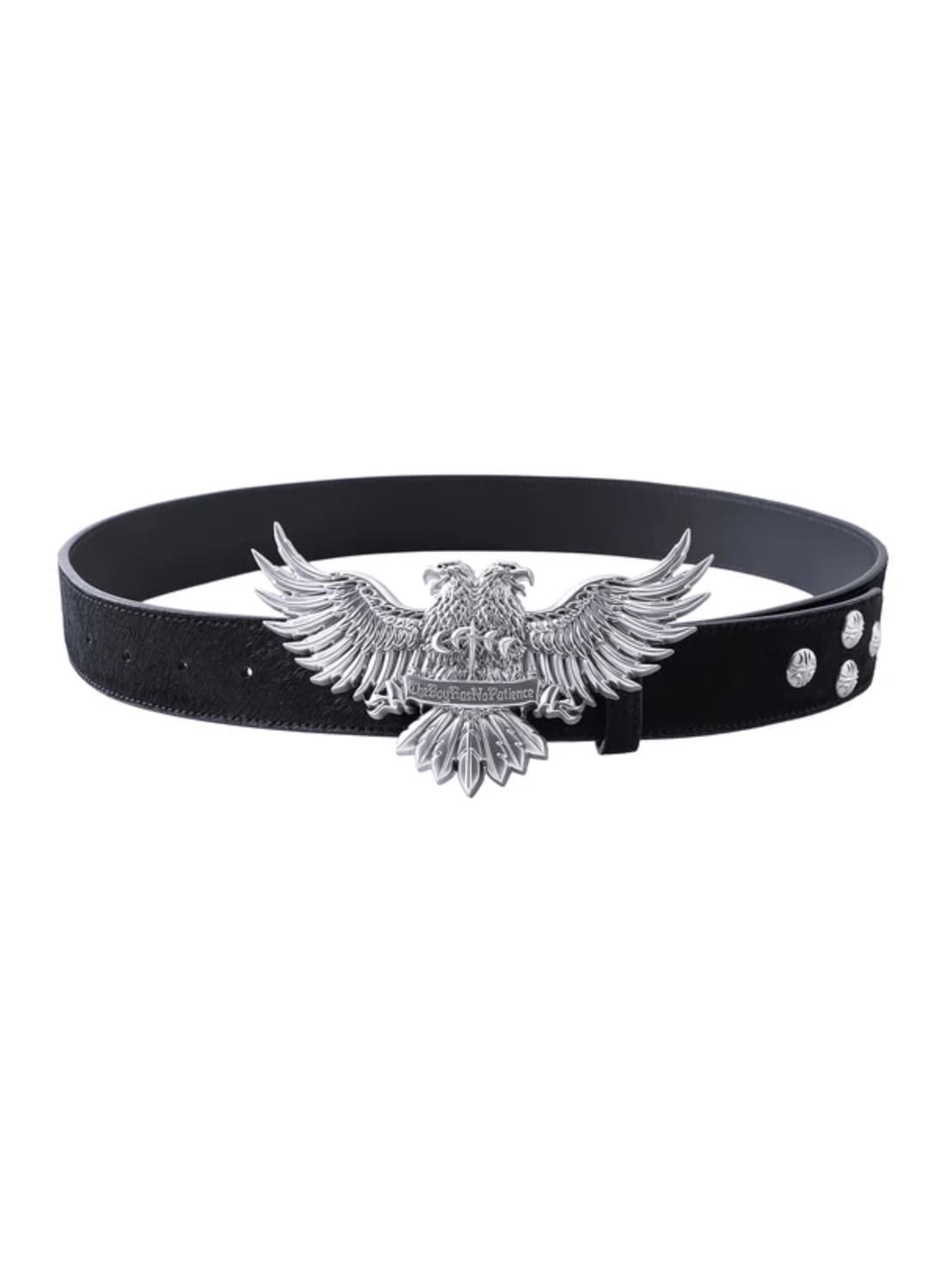 【The Boy Has No Patience】TBHNP LUMINOUS DAWN DOUBLE-HEADED EAGLE CRACKED BELT / 【ザボーイハズノーペーシェンス】ダブルヘッドイーグルベルト