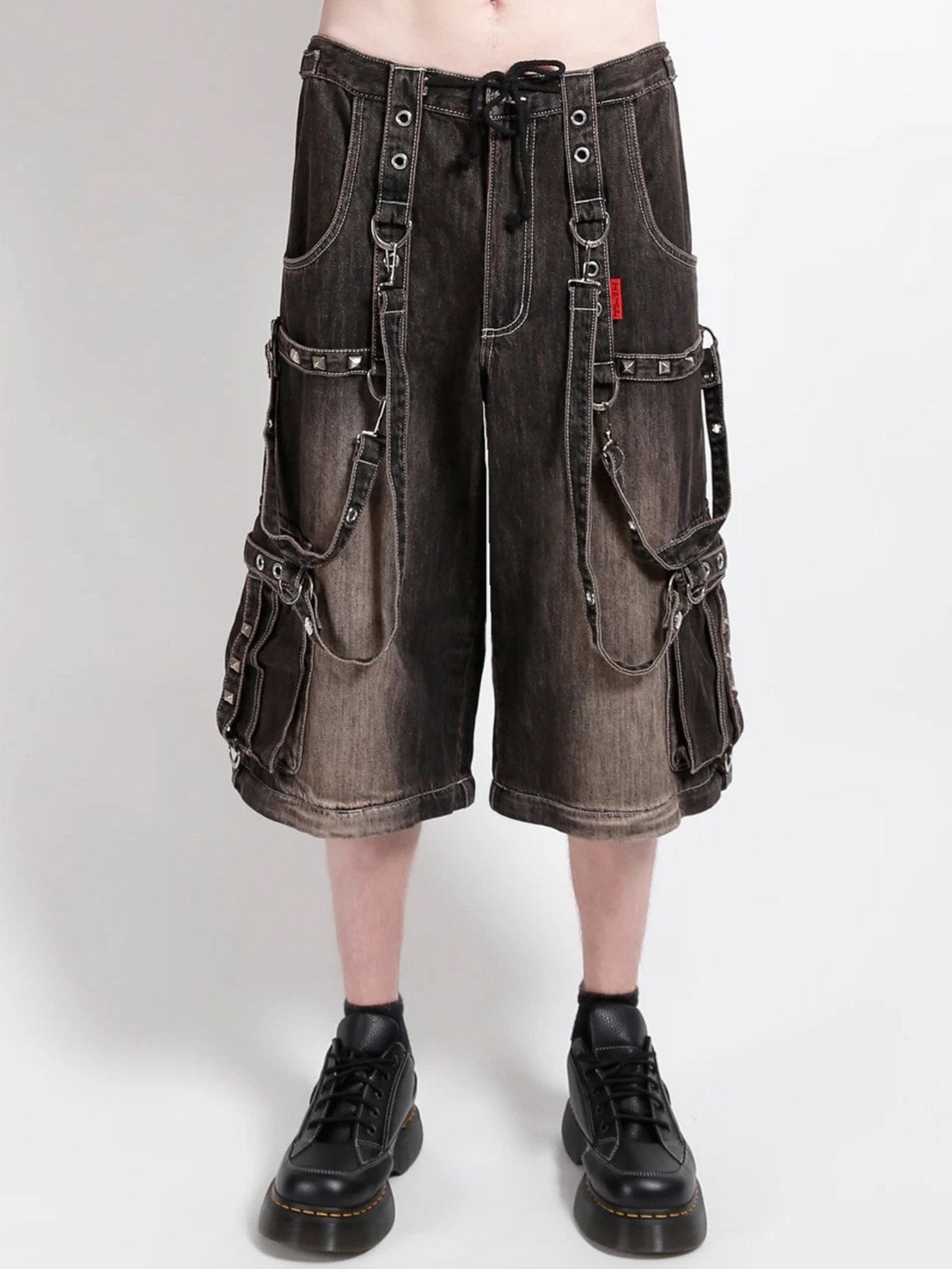 【TRIPP nyc】STRAP PANT [JM7177MDR] / 【トリップ ニューヨーク 】ボンテージストラップウォッシュワイドデニムパンツ