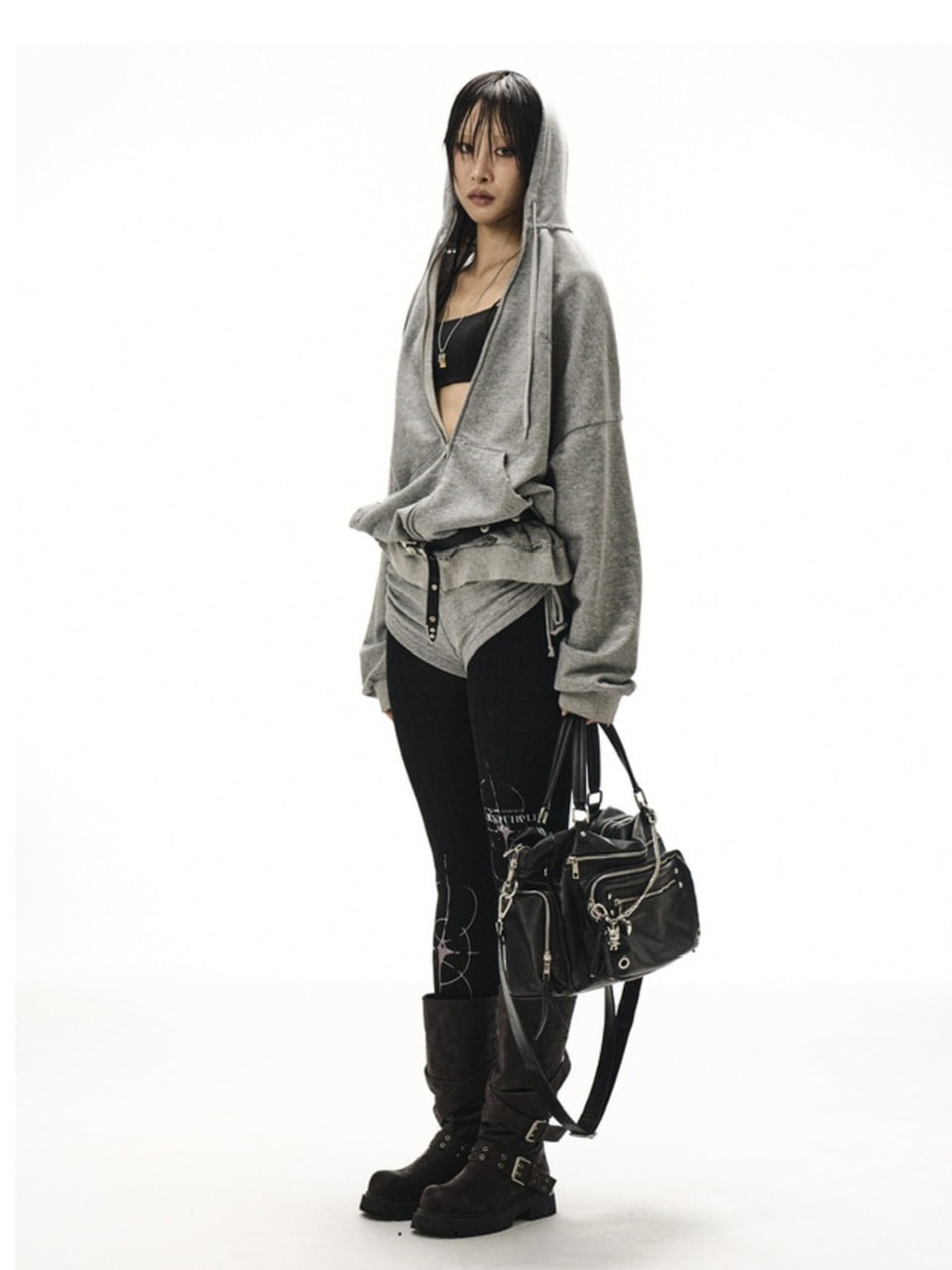【BLACK PURPLE】Marked Point Tights