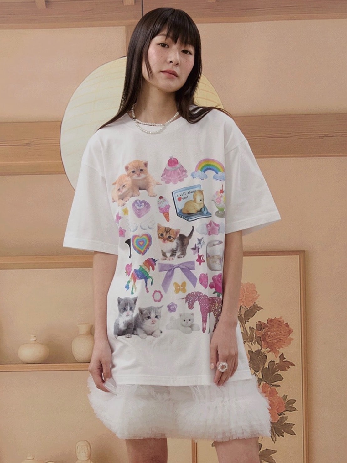 身長まだ【HURJABOYACC】PET T-SHIRTS S4