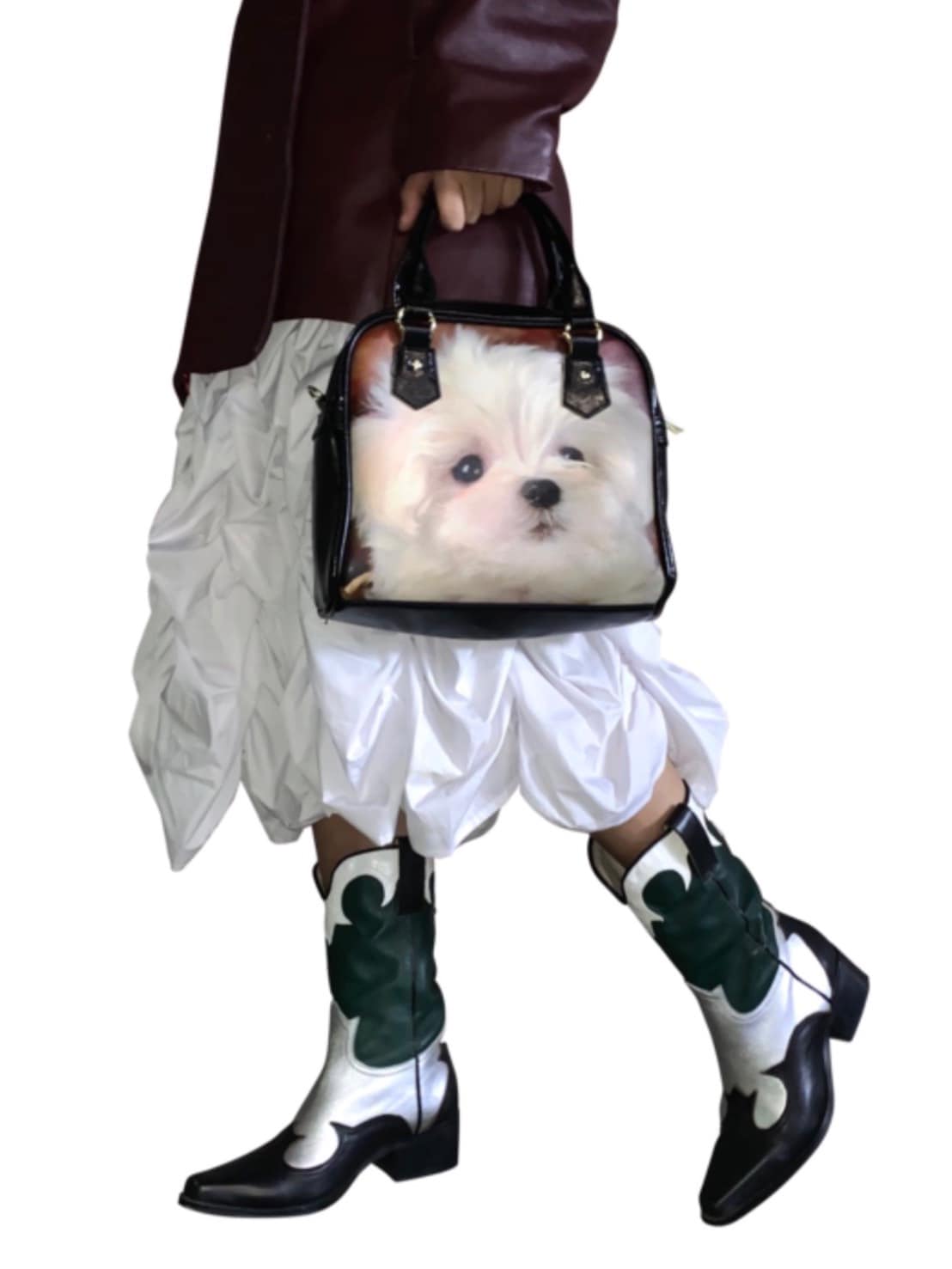 【HURJABOYACC】PUPPY LEATHER BAG